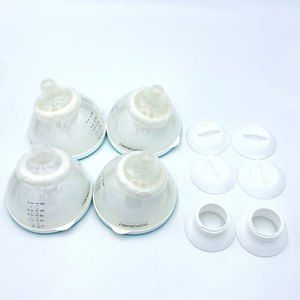Nanobebe Bottle Set of 4, size 1 nipples (one is missing)